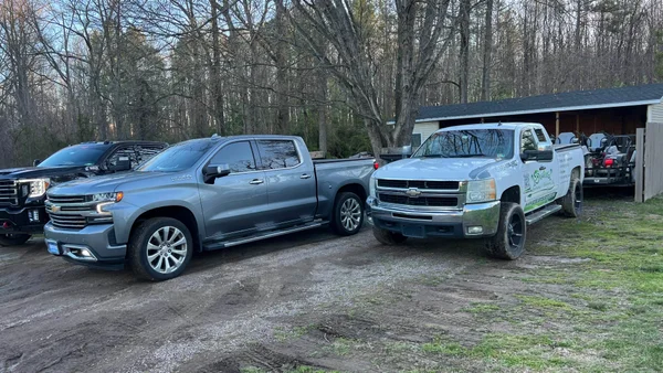 Sotelo Landscaping trucks and equipment ready for your project