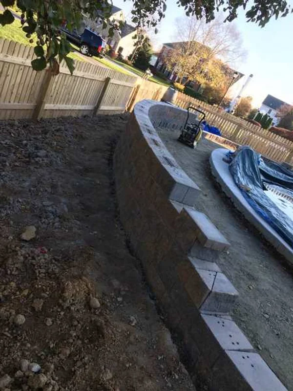 Fence and paver edge